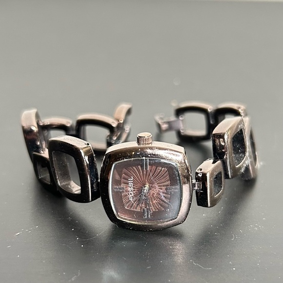 Fossil ES2001 Asymmetrical Square Stainless Steel  Watch - Picture 1 of 6